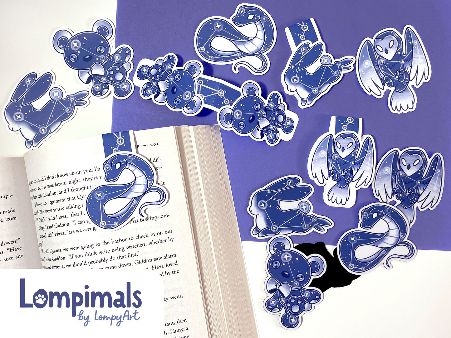 Constellation Lompimals - Stickers/Magnets/Bookmarks