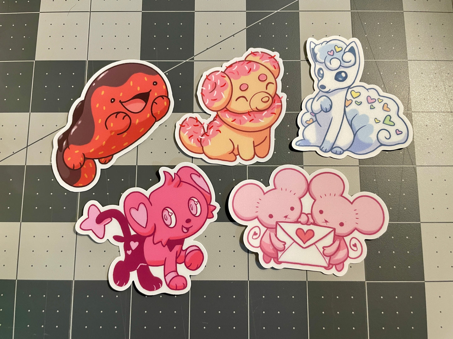 Pokemon Stickers - Valentine's Theme