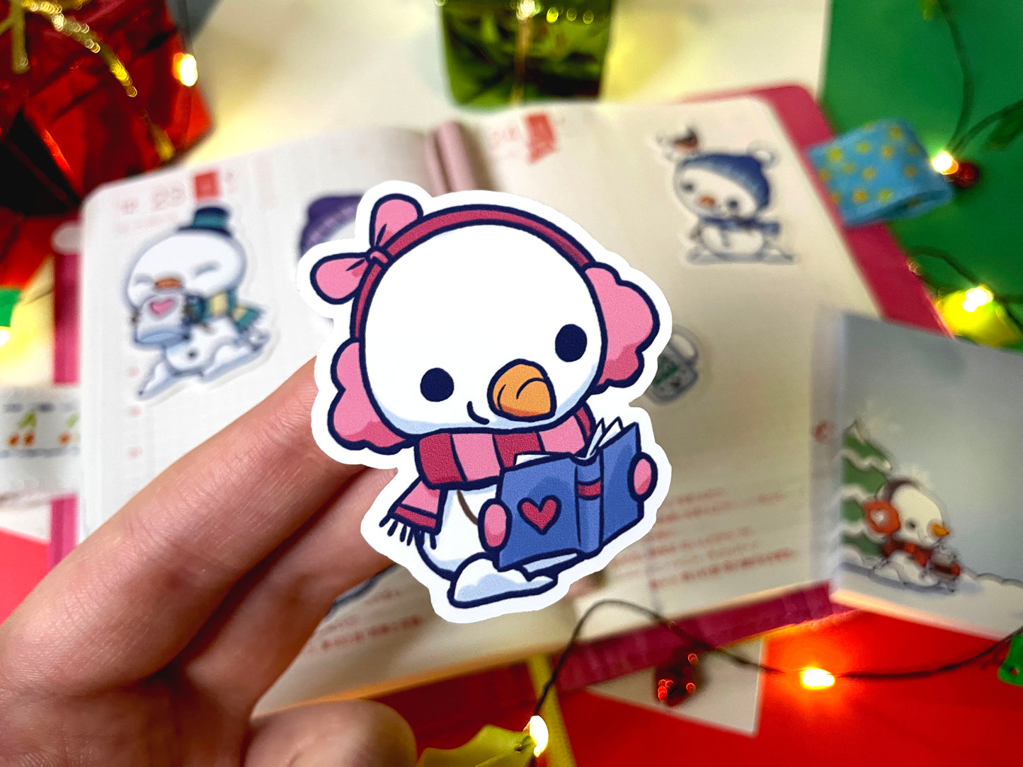 Winter Snowman Sticker Set