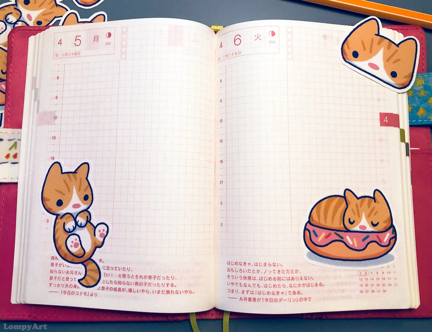 Choose your Cat color! Cat Sticker Pack Custom (23 different breeds, siamese ragdoll tabby tuxedo calico tortie tortoiseshell)