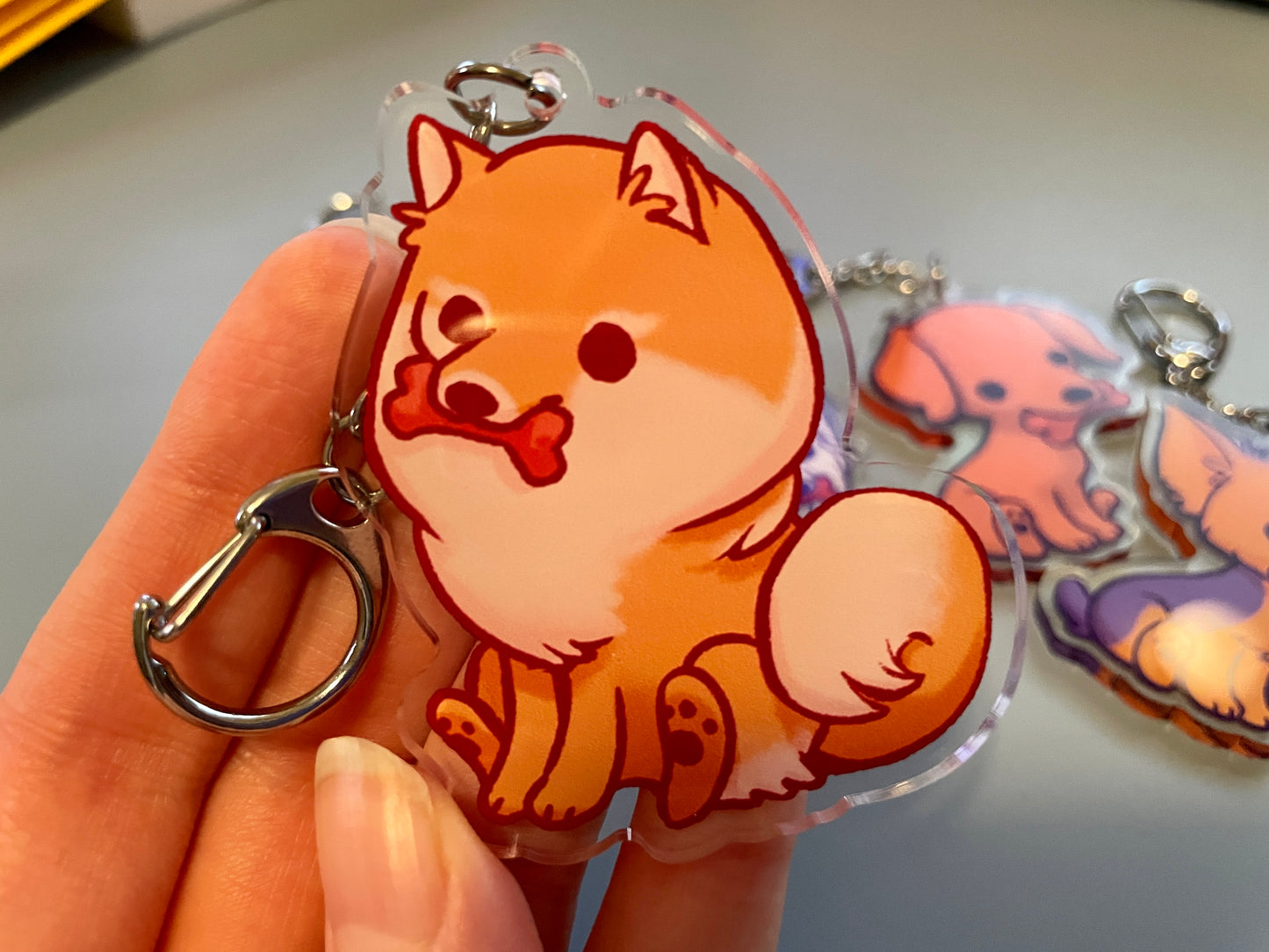 Dog Acrylic Keychain