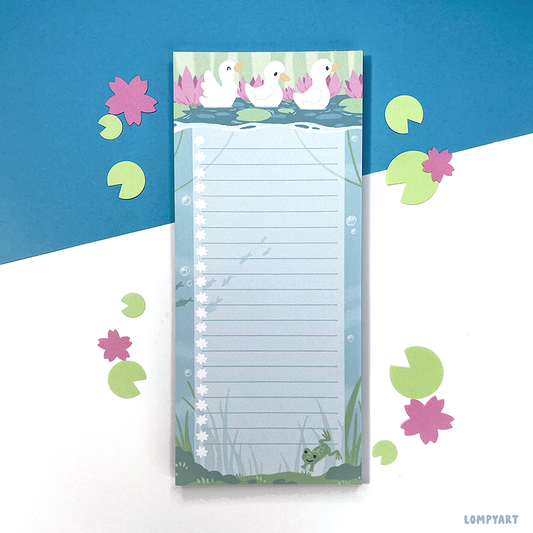 Pond Pals List Notepad