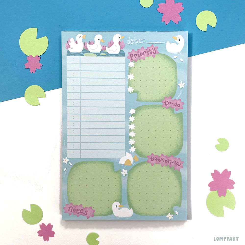 Pond Pals Daily Planner Notepad