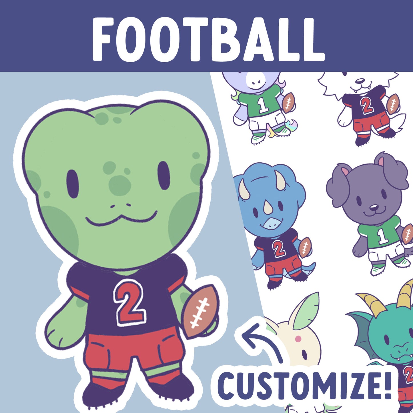 Football Stickers | Express Yourself Collection