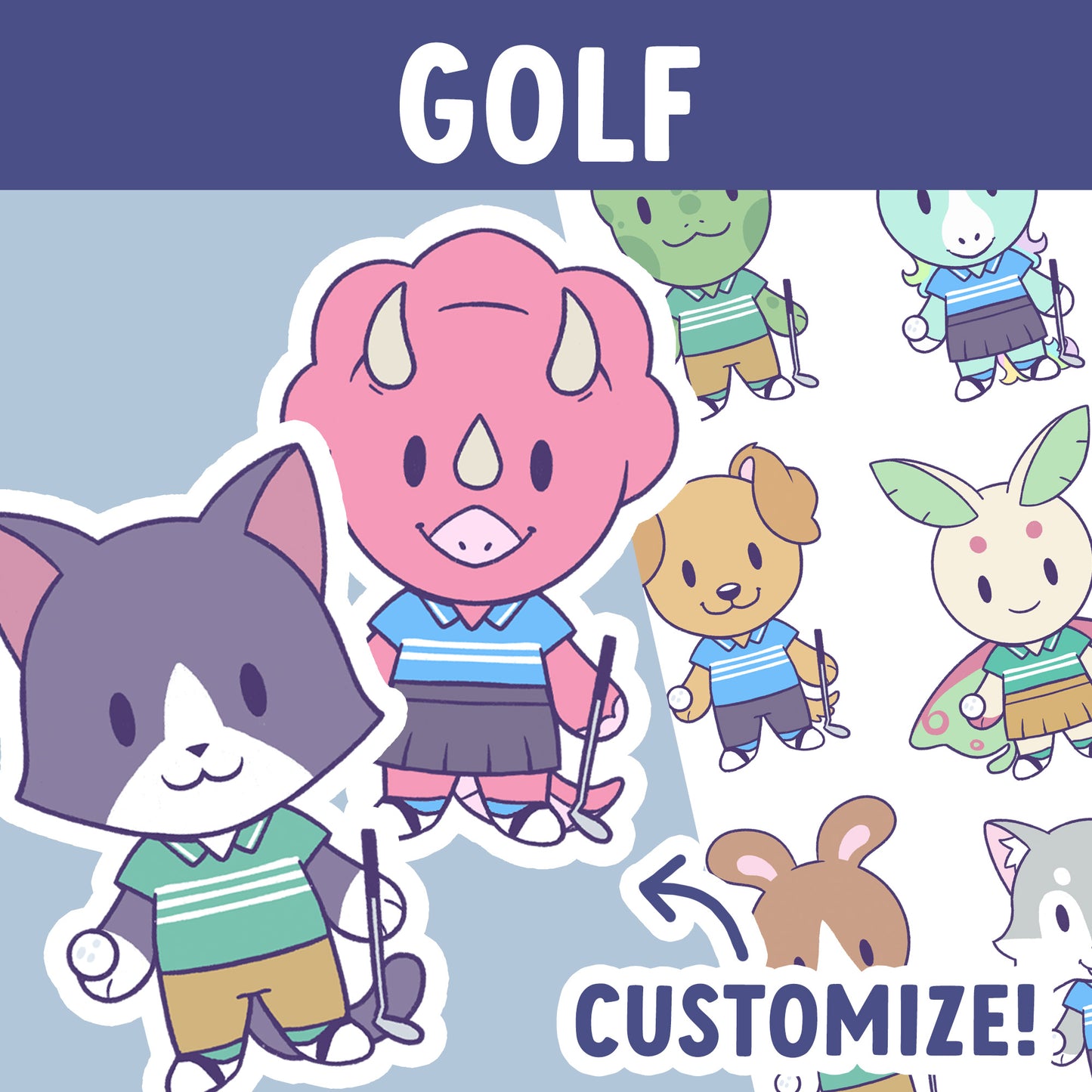 Golf Stickers | Express Yourself Collection