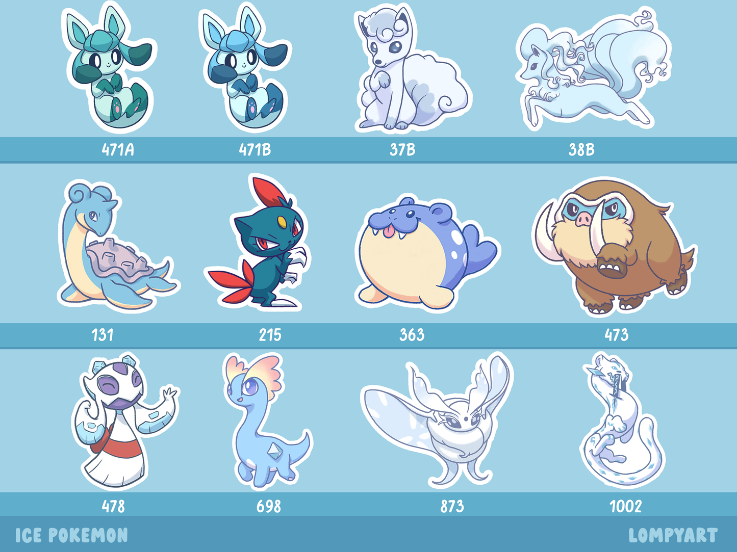 Pokemon Bundle - Ice Type