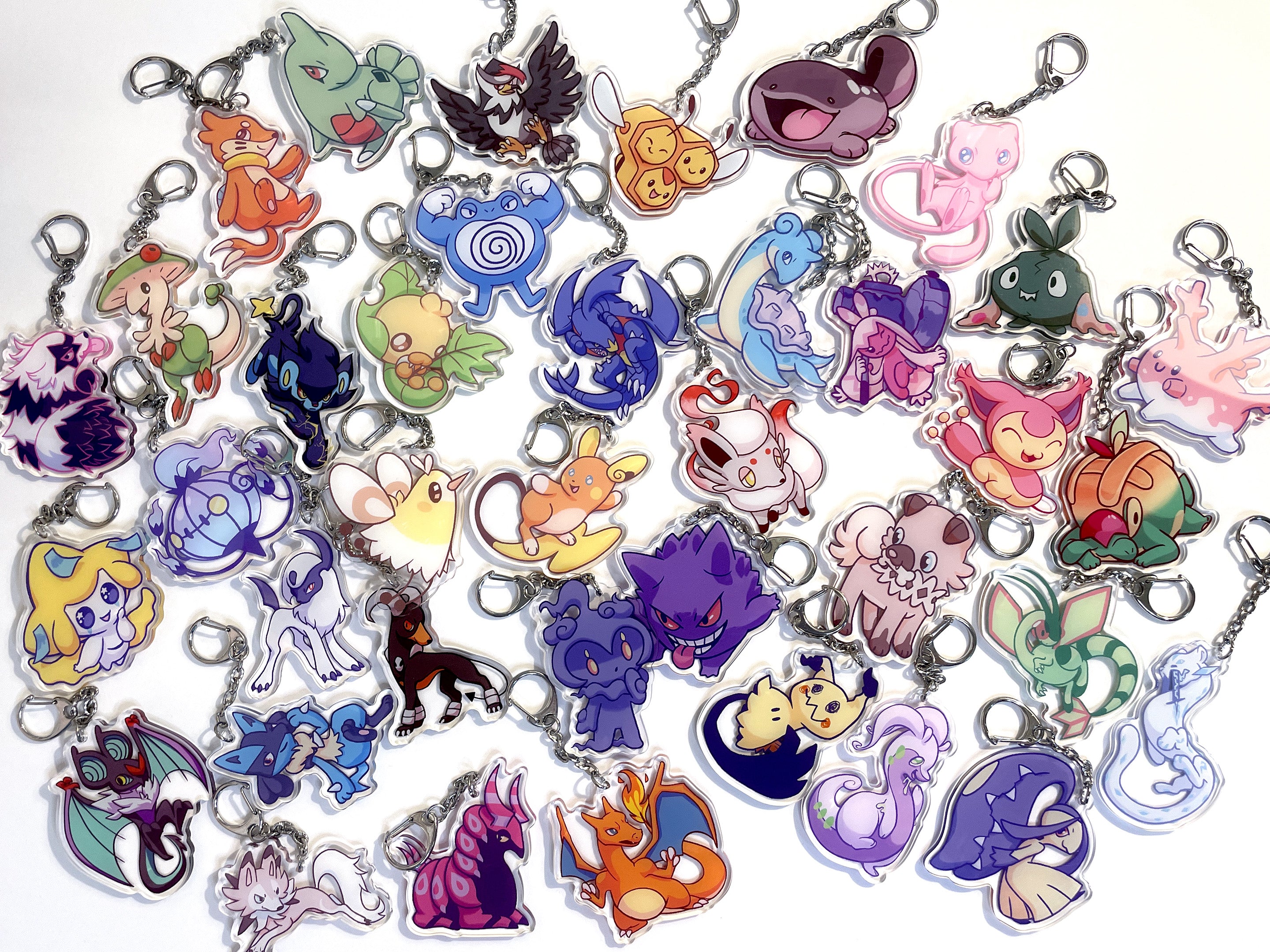 20 assorted buy pokemon Keychains