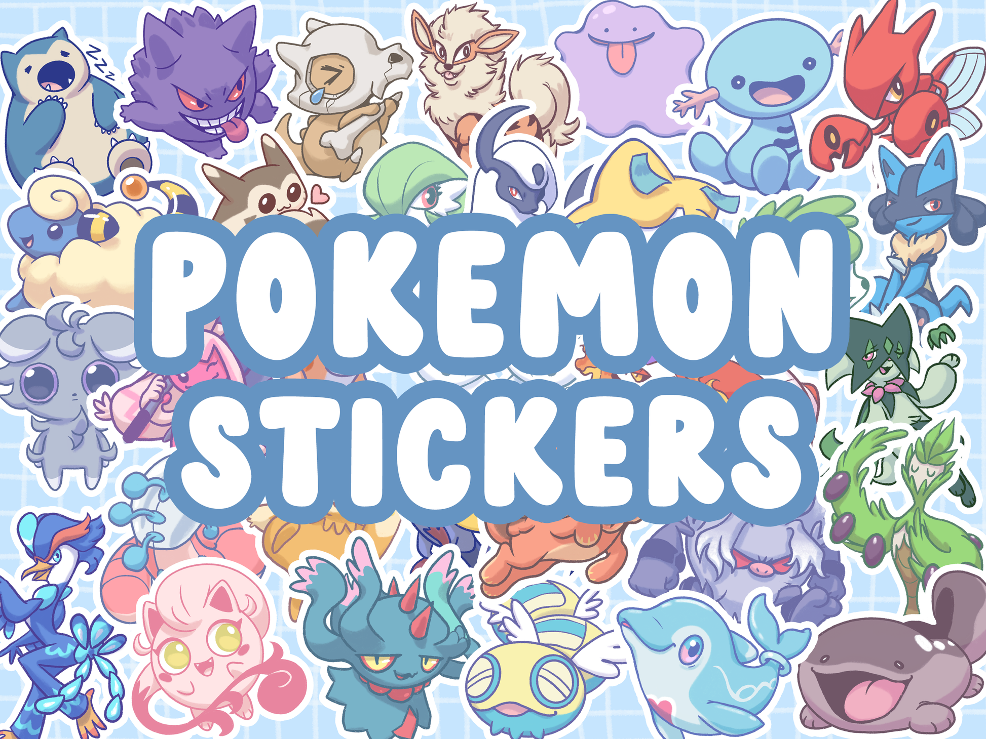 Pokemon Stickers – LompyArt