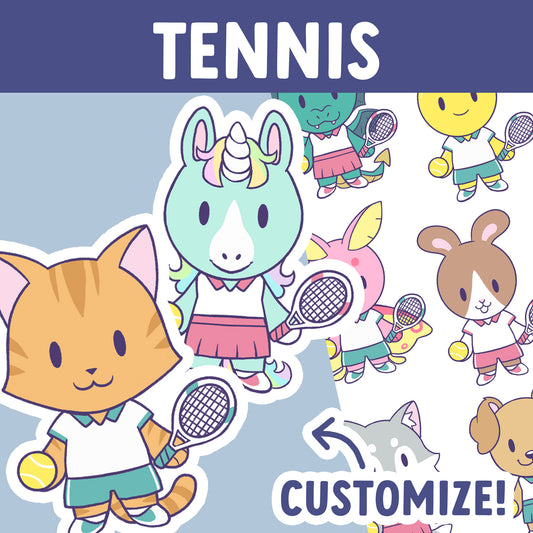 Tennis Stickers | Express Yourself Collection