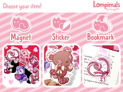 Valentine Lompimals - Stickers/Magnets/Bookmarks