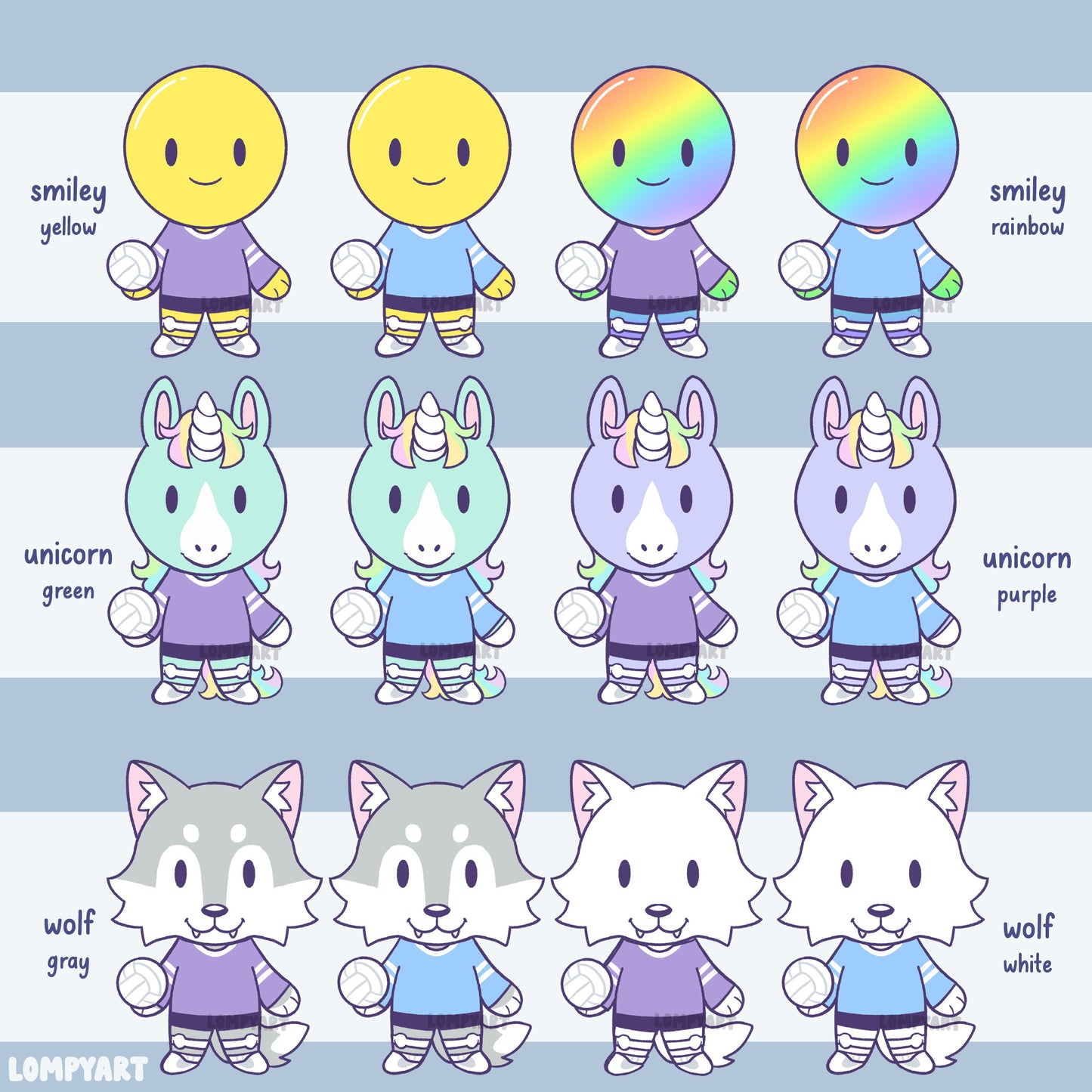 Volleyball Stickers | Express Yourself Collection