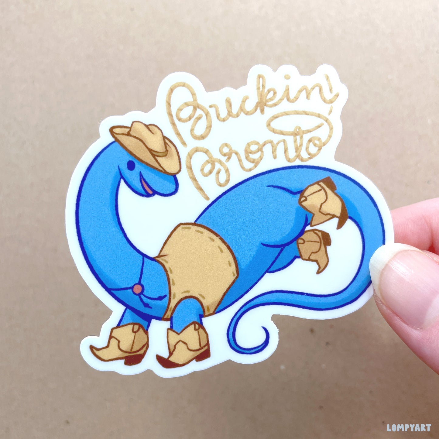 Buckin' Bronto Sticker