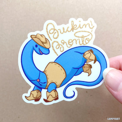 Buckin' Bronto Sticker