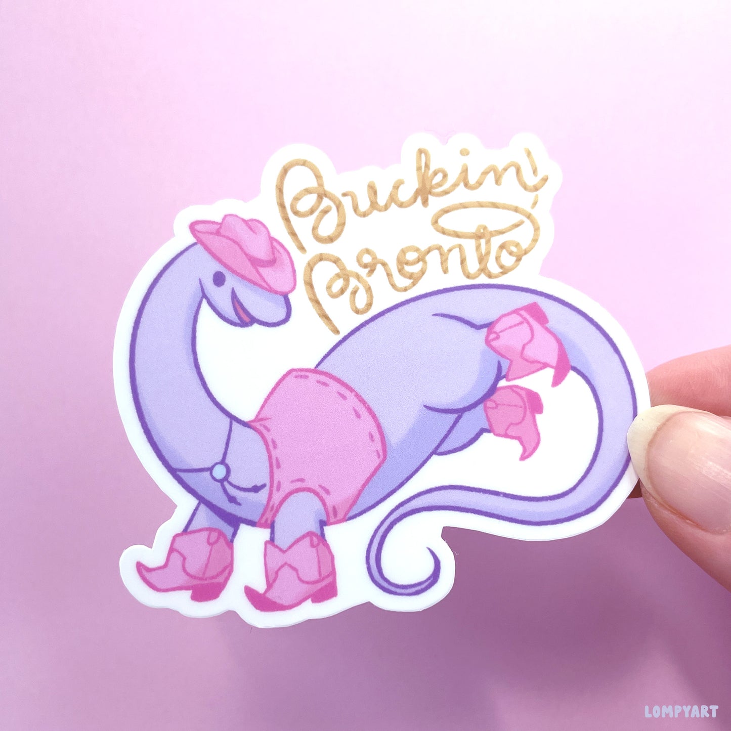 Buckin' Bronto Sticker