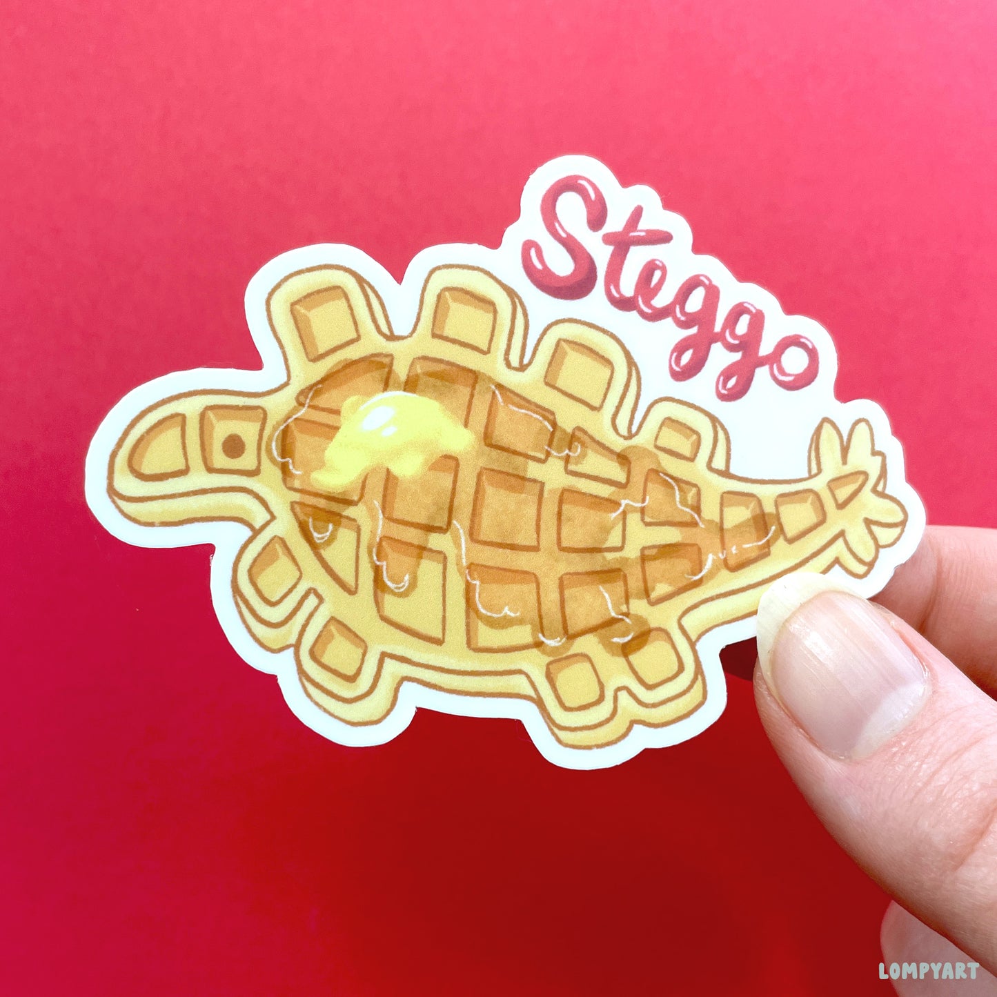 Steggo Waffle Sticker