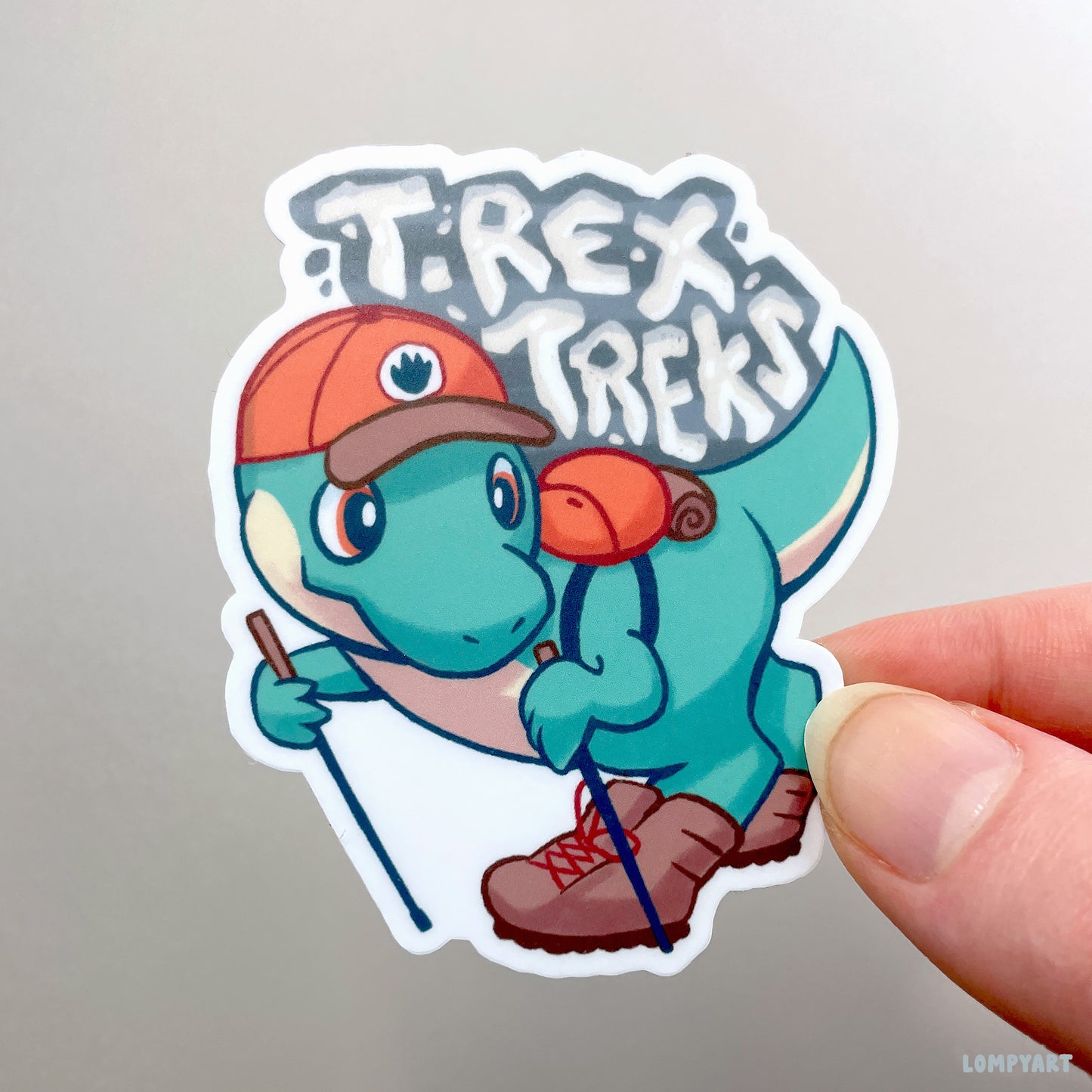 T. Rex Treks Sticker