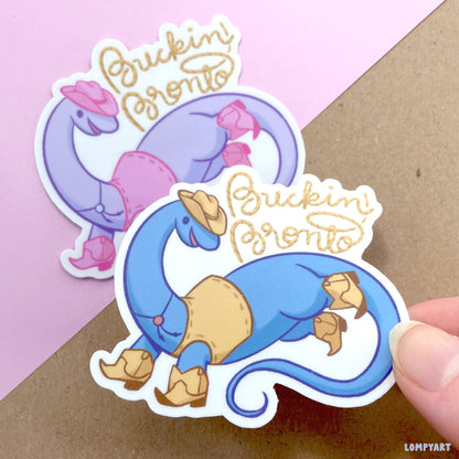 Buckin' Bronto Sticker