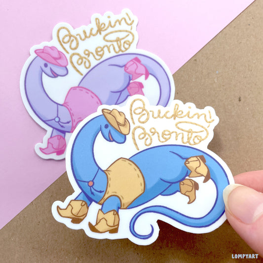 Buckin' Bronto Sticker