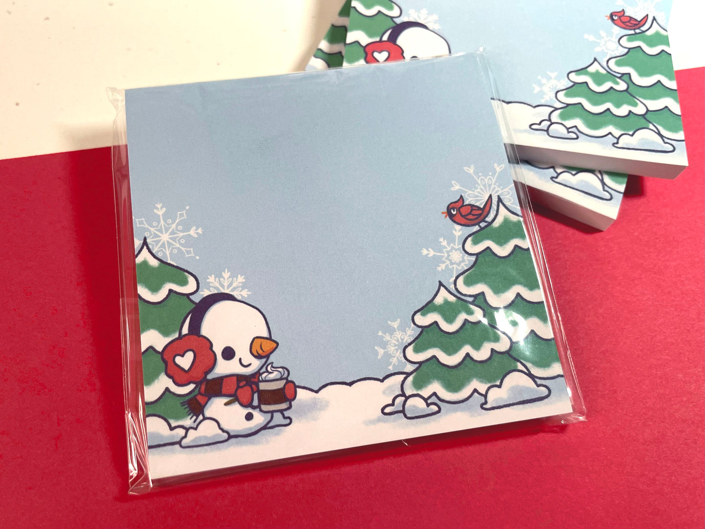 Winter Snowman Sticky Notes