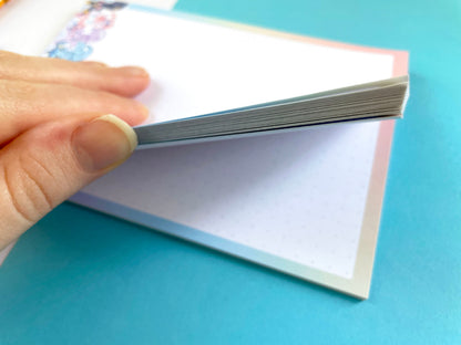 Eeveelutions Pokemon Notepad / 4x6 memo pad for to-do lists, planner, journal, and more! eevelution eevee sylveon umbreon dot grid memo
