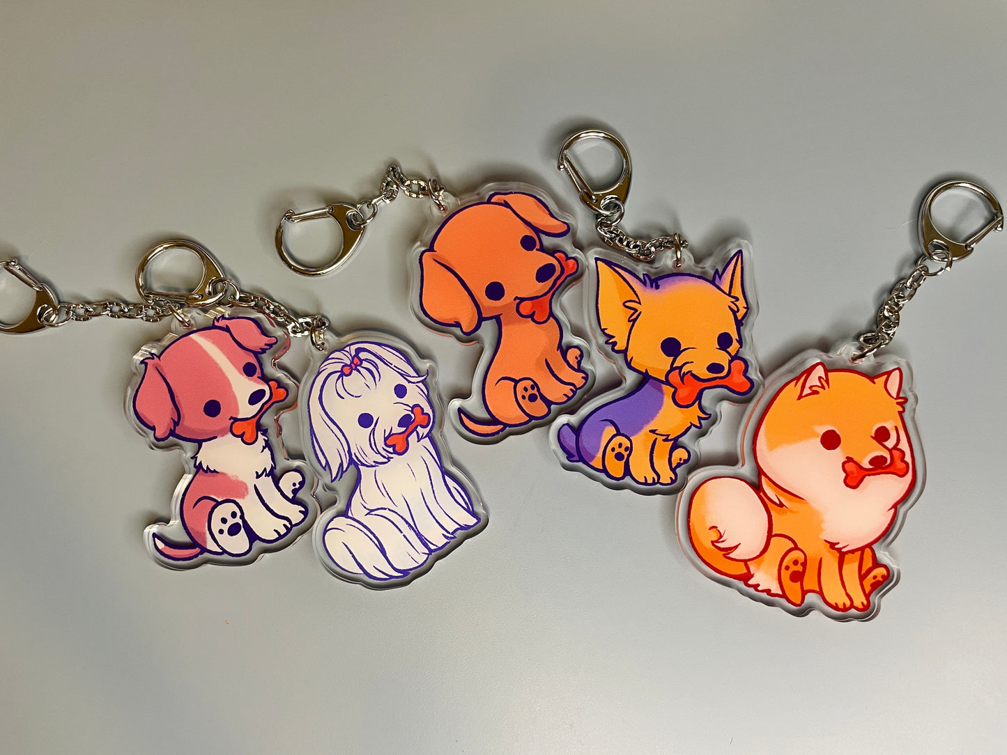 Dog Acrylic Keychain